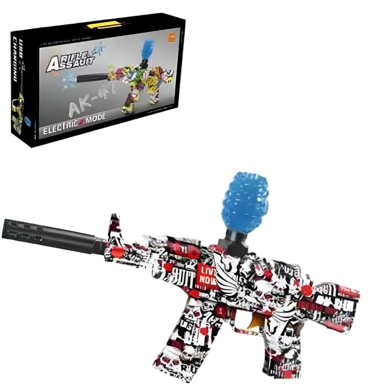 Автомат з глушником та орбзами Червоний (152105-1)