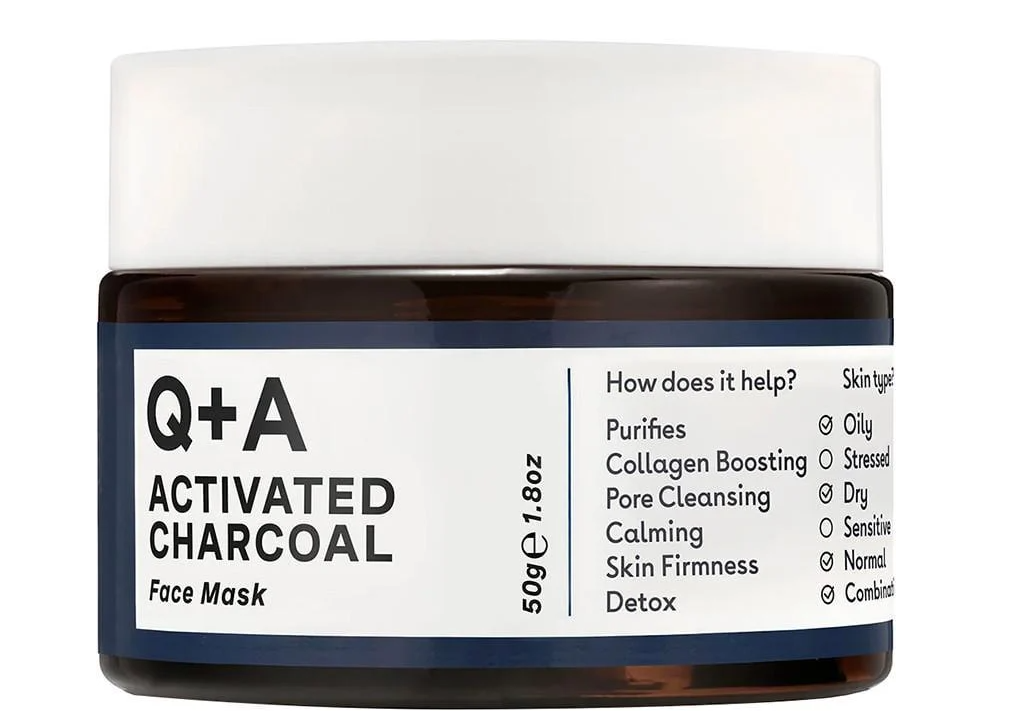 Маска для лица детокс Q+A с активированным углем 50 г (2360171521)