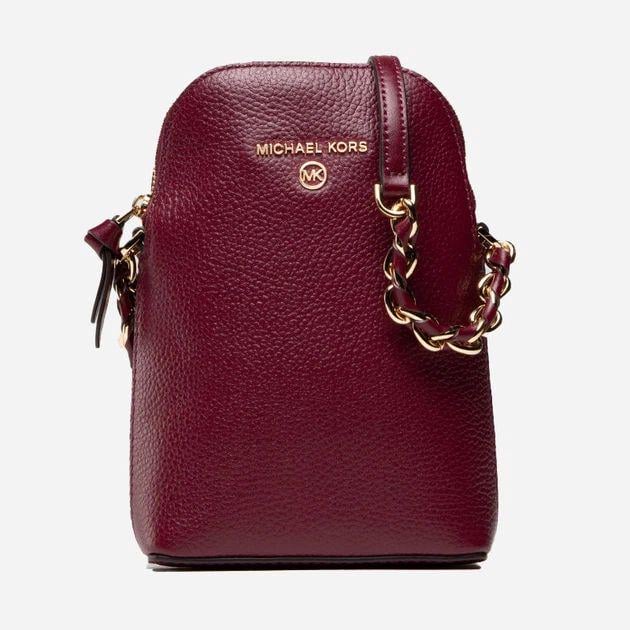 Сумка кросс-бодии для телефона женская кожаная Michael Kors Jet Set Charm Sm Ns Chn Phn Xbody Бордовый (32T0GT9C1L950) Сумка кросс-бодии для телефона женская кожаная Michael Kors Jet Set Charm Sm Ns Chn Phn Xbody Бордовый (32T0GT9C1L950)