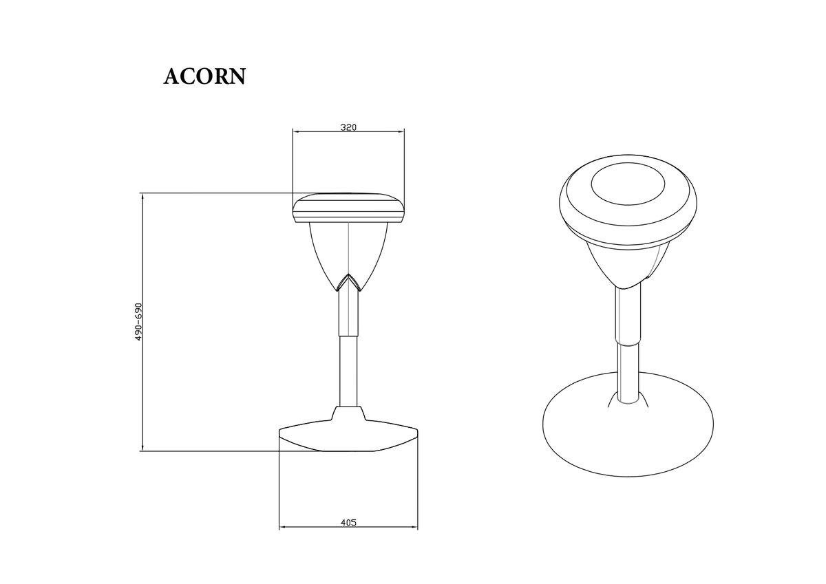 Стул балансировочный Intarsio ACORN Темно-серый/Серый (ACORNDGRF) - фото 4