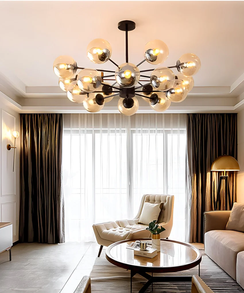 Підвісний світильник SOLEDESIGN Glassy Yarrow Large E27 40W Чорний (SDLC-00078)