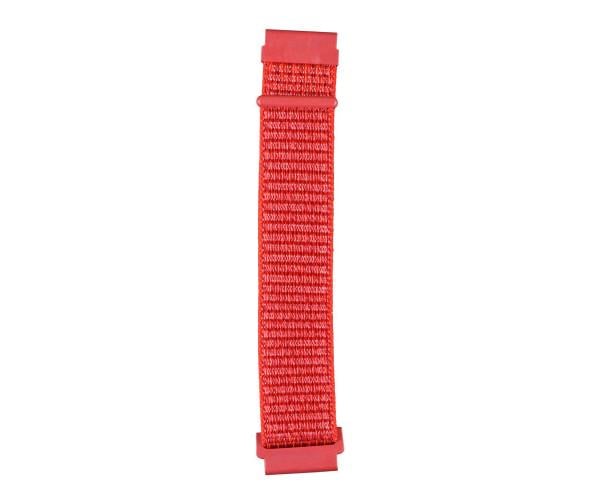 Ремешок универсальный Nylon strips для Samsung/Amazfit/Huawei 20 мм Red
