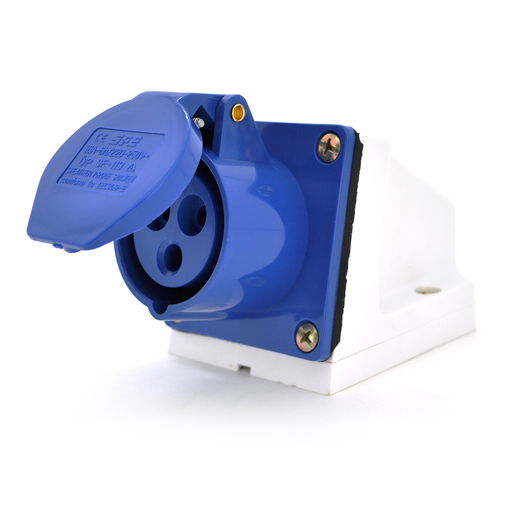 Розетка накладна кабельна промислова 3 контакти 2ре 32а 380в ip44 (YUT_V10167)