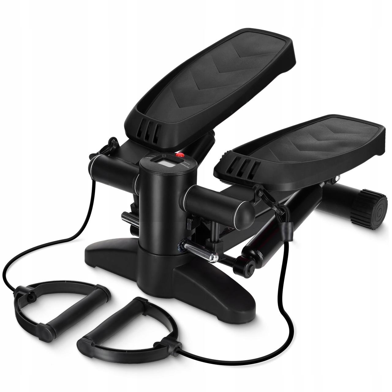 Степер міні 4fizjo Evo з еспандерами Black (P-5905973403863)