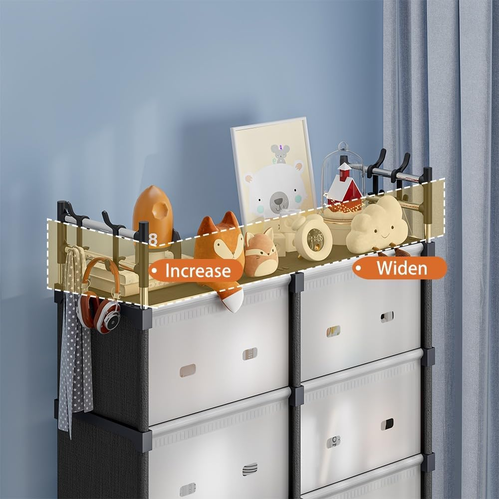 Шкаф-стеллаж для вещей 140x30x30 см (AND LY-1048) - фото 3 Шкаф-стеллаж для вещей 140x30x30 см (AND LY-1048) - фото 3