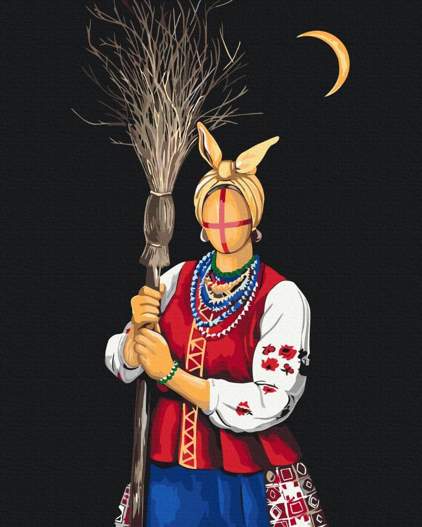 Картина по номерам Brushme Госпожа Солоха 40x50 см (BS53647)