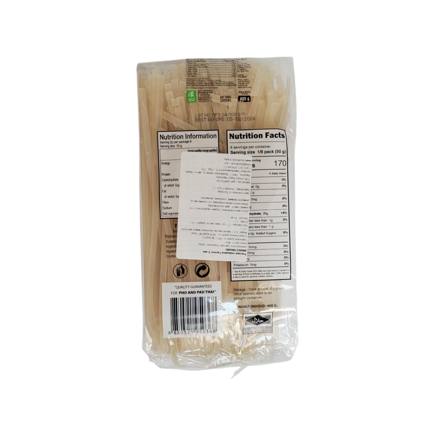 Рисова локшина Farmer Brand 5 мм 400 г (AF150341) - фото 2 Рисова локшина Farmer Brand 5 мм 400 г (AF150341) - фото 2