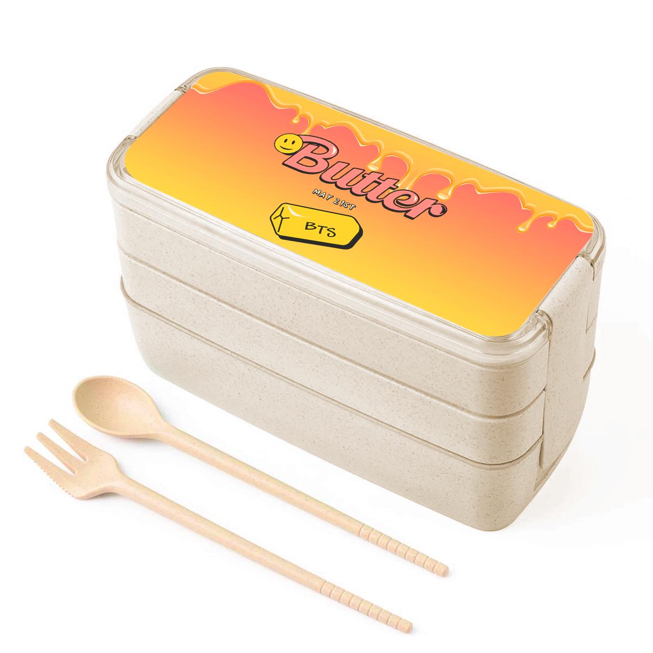 Ланч-бокс Butter BTS 900 мл с вилкой и ложкой (34713-3257)