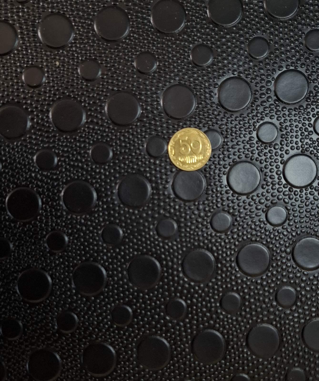 Линолеум автомобильный OtoKap Квадрат 1,8 м Черный (129) - фото 3