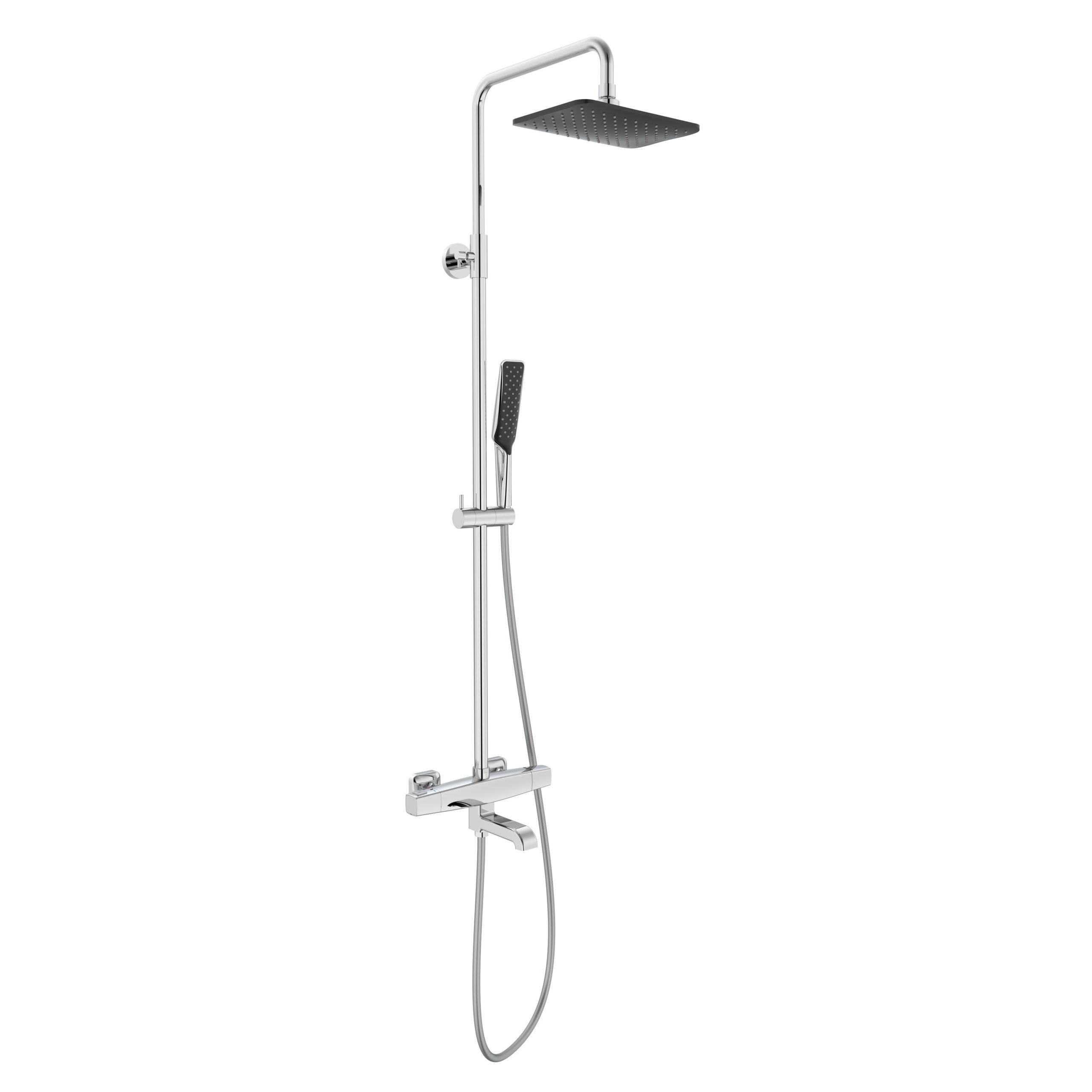 Душевая система VOLLE Sistema P с термостатом латунь Хром (1584.090501)