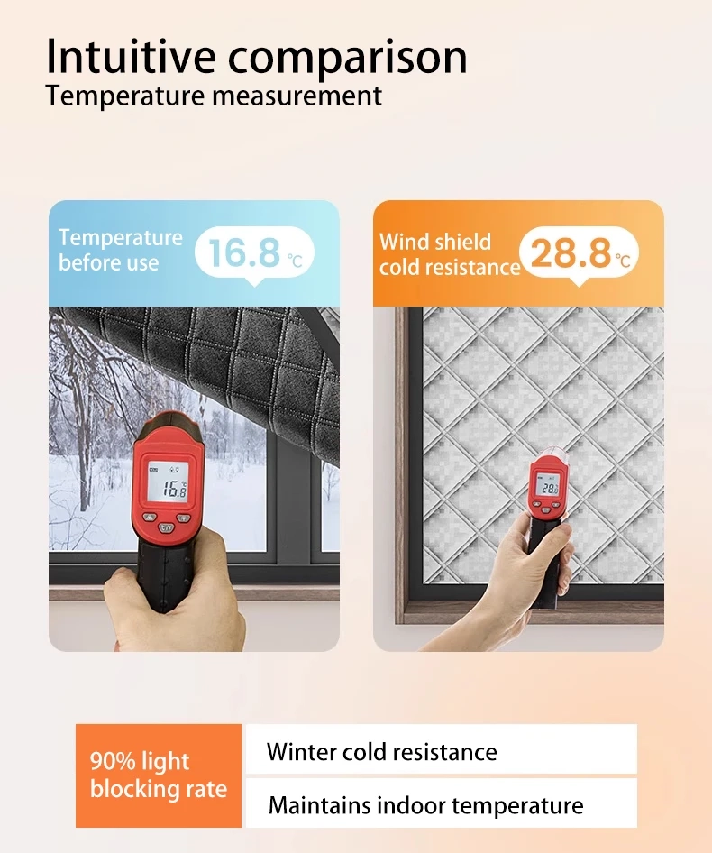 Штори віконні від холоду на липучці 2,2х1,5 м - фото 5 Штори віконні від холоду на липучці 2,2х1,5 м - фото 5