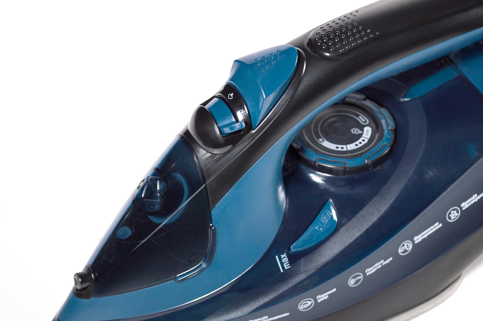 Праска Holmer HIT-2538 2500W подача пари 130 г/хв 380 мл Blue (620188) - фото 4 Праска Holmer HIT-2538 2500W подача пари 130 г/хв 380 мл Blue (620188) - фото 4