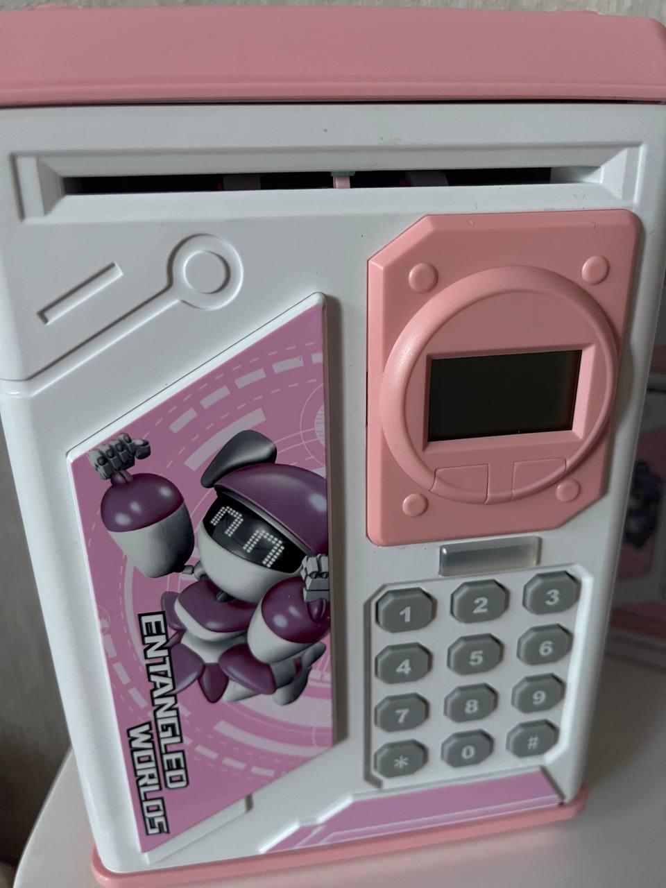 Копилка-сейф электронная Robot Bodyguard с кодовым замком Розовый (345e) - фото 2 Копилка-сейф электронная Robot Bodyguard с кодовым замком Розовый (345e) - фото 2