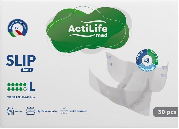 Підгузки для дорослих ActiLife Med basic L 30 шт. (2644176843) - фото 1 Підгузки для дорослих ActiLife Med basic L 30 шт. (2644176843) - фото 1