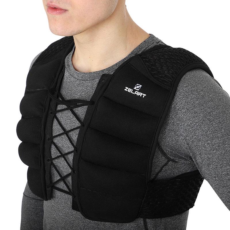 Жилет утяжелитель FI-3845 10 кг Черный (56363250) - фото 3 Жилет утяжелитель FI-3845 10 кг Черный (56363250) - фото 3