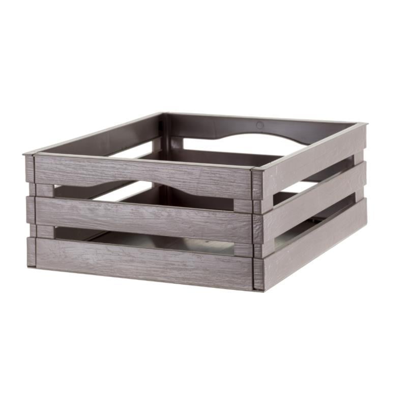 Ящик для зберігання Tina 25x16x10 см Сіро-бежевий (3997)