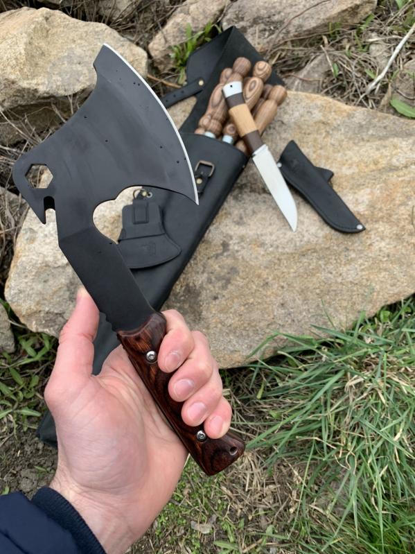 Набір шампурів Gorillas Market "Калчан Лісоруб" Gorillas BBQ у шкіряному чохлі - фото 5