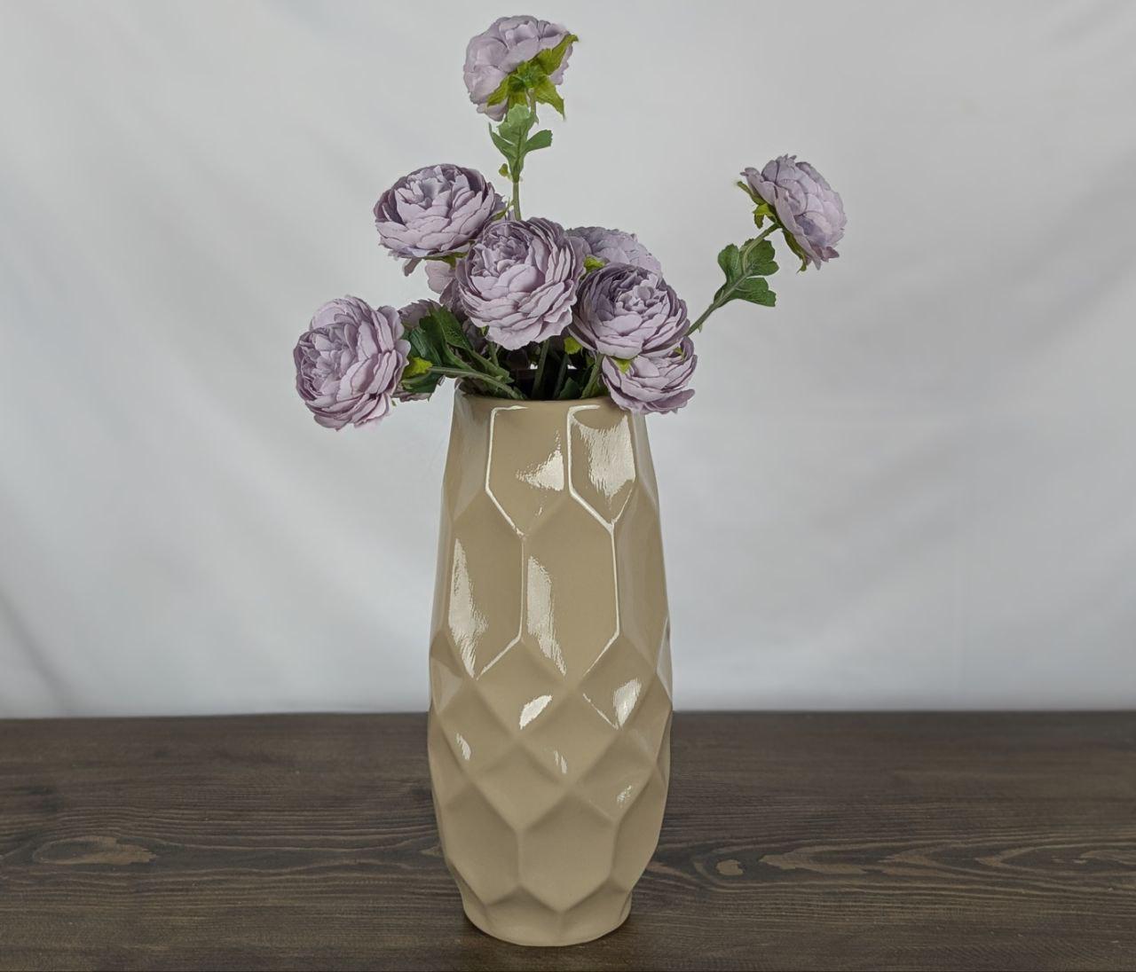 Ваза Nana ceramics Эдем 32 см Капучино