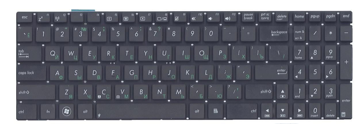 Клавиатура для ноутбука Asus R701 R701VZ матовый (0KNB0-6120RU00)