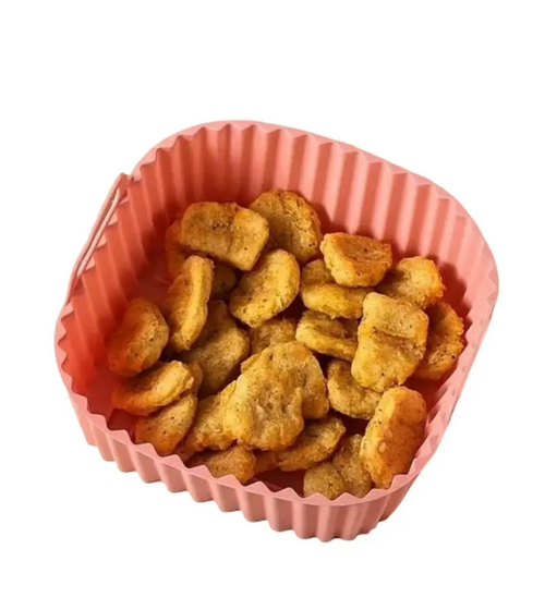 Форма квадратная силиконовая для аэрогриля мультипечи и фритюрницы Розовый (UK-7045) - фото 2 Форма квадратная силиконовая для аэрогриля мультипечи и фритюрницы Розовый (UK-7045) - фото 2