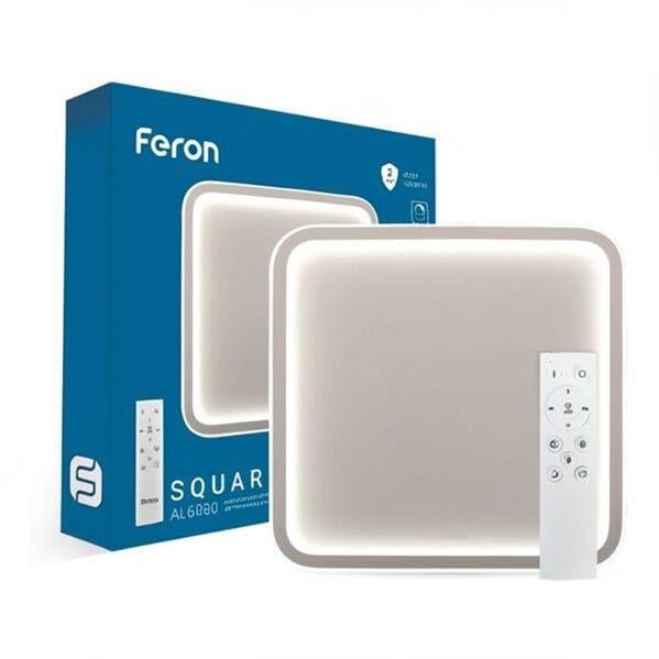Світильник стельовий Feron 40278 AL6080 70 Вт 4480 лм 3000-6500K