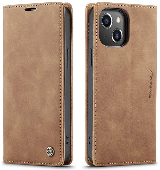 Чехол книжка с магнитом CaseMe для  iPhone 13 mini Brown (24002-30)