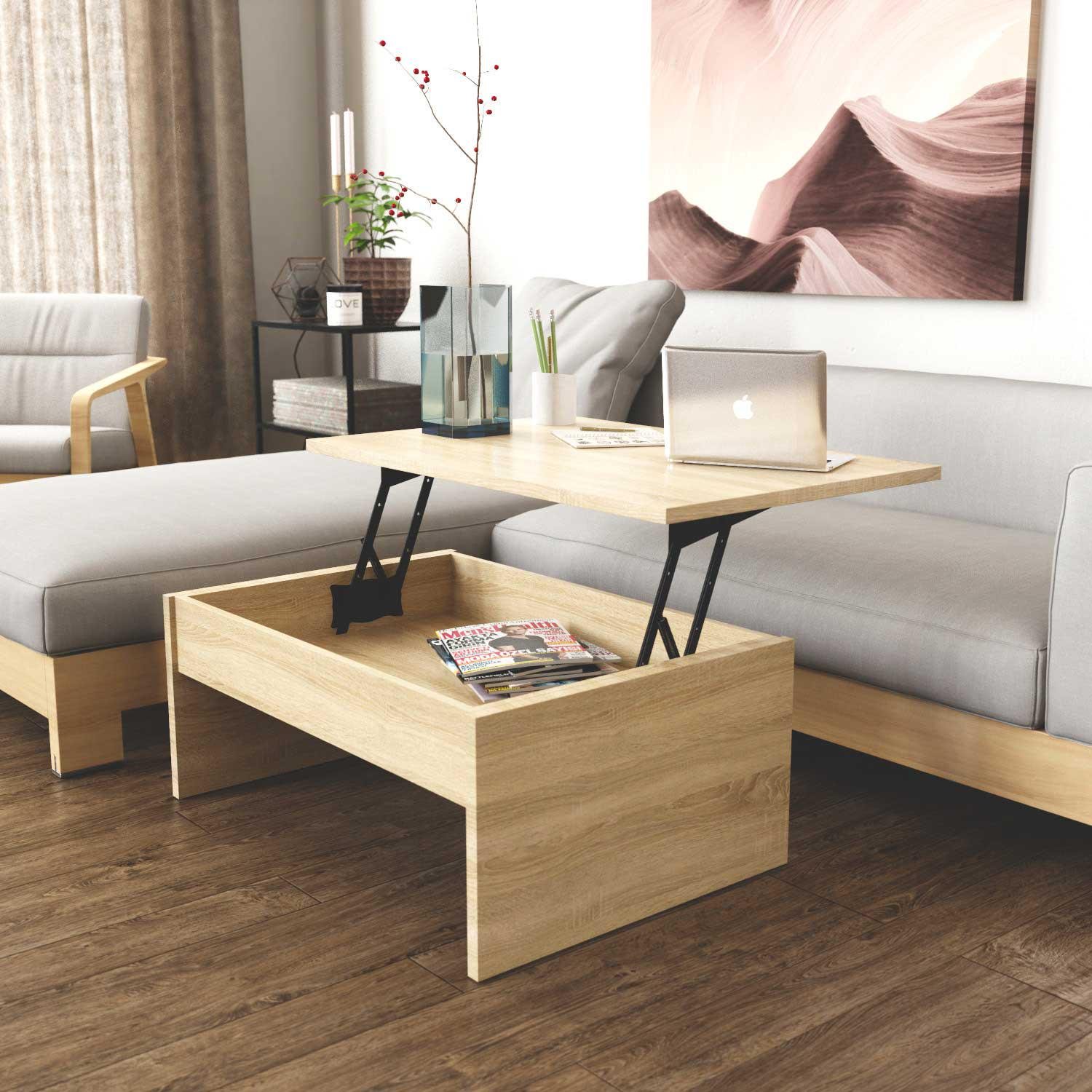 Стіл-трансформер Art In Head Desk 910x400x410 мм Дуб сонома (101011408) - фото 3 Стіл-трансформер Art In Head Desk 910x400x410 мм Дуб сонома (101011408) - фото 3