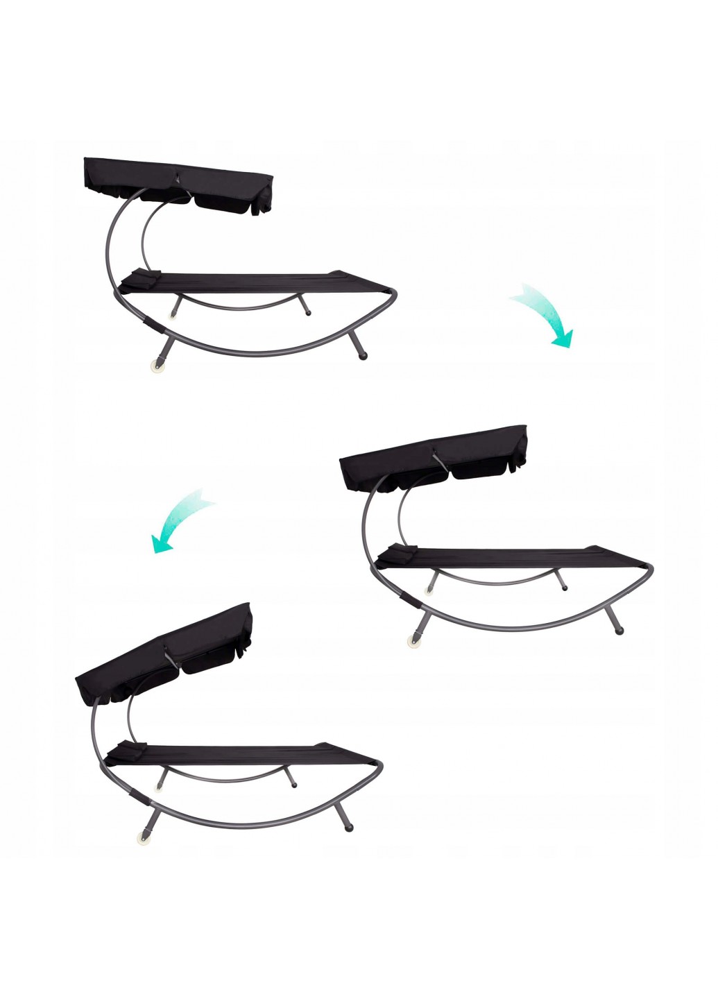 Садова гойдалка Springos 175x200 см Чорний (GF2000) - фото 8 Садова гойдалка Springos 175x200 см Чорний (GF2000) - фото 8