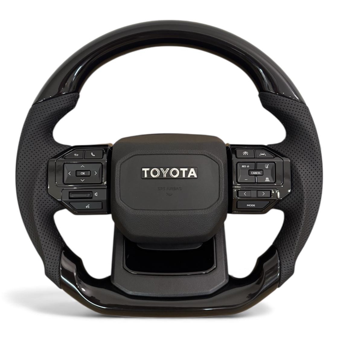 Кермо анатомічне для Toyota Land Cruiser 100/Prado 120 в стилі Prado 250 рояльний лак логотип хром (30583885) Кермо анатомічне для Toyota Land Cruiser 100/Prado 120 в стилі Prado 250 рояльний лак логотип хром (30583885)