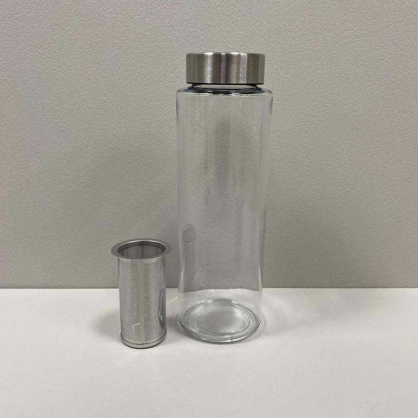 Бутылка для воды Simax Pure Aqua Bottle s10120/МЕТ с металлической крышкой и ситечком 1 л (2365601405) - фото 7