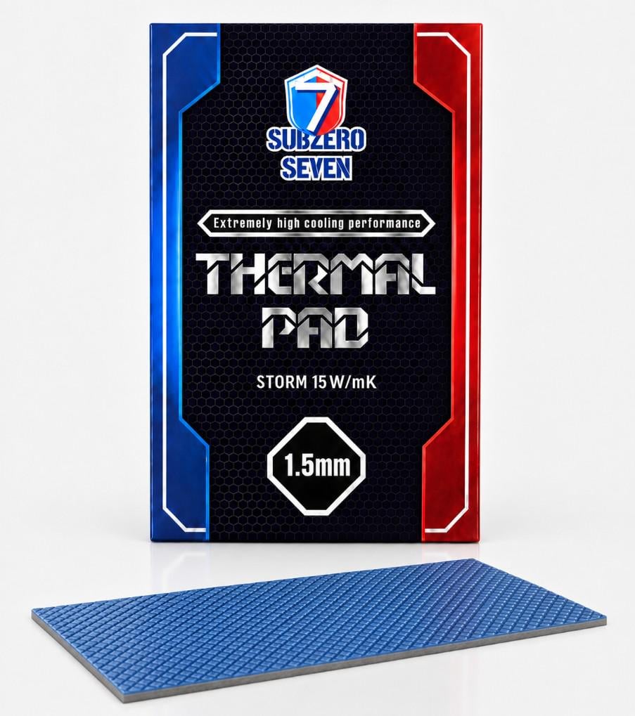 Термопрокладка SubZero Seven Storm 15W/m·K 90x50x1,5 мм (3139341371)