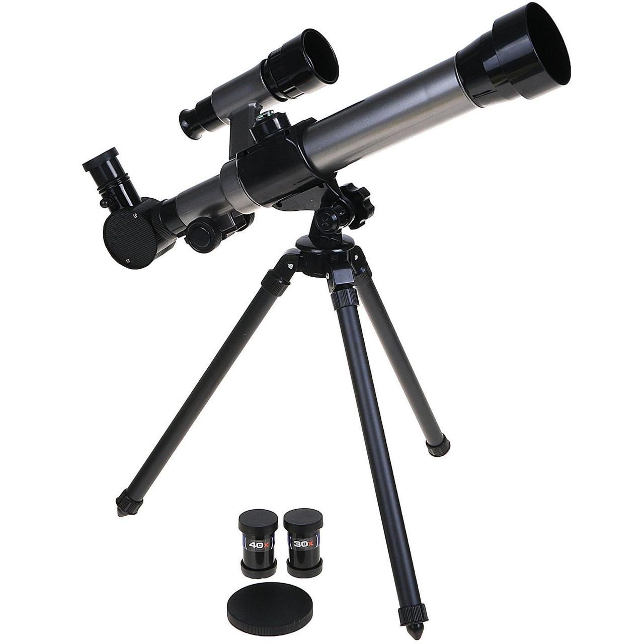 Телескоп детский для астрономии с треногой и сменными окулярами увеличения 20x/30x/40x (2133617997) - фото 3 Телескоп детский для астрономии с треногой и сменными окулярами увеличения 20x/30x/40x (2133617997) - фото 3