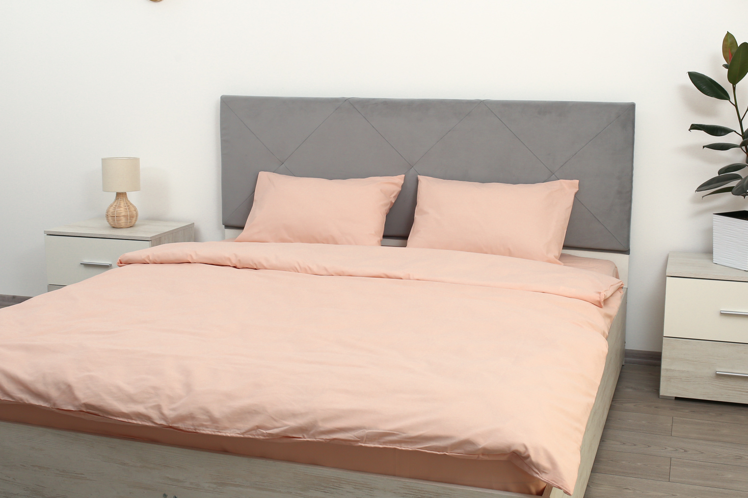 Комплект постельного белья двуспальный Amore GLux-1024 бязь Пудровый (KPB-A2-GLux-1024(50x70)_) - фото 2 Комплект постельного белья двуспальный Amore GLux-1024 бязь Пудровый (KPB-A2-GLux-1024(50x70)_) - фото 2