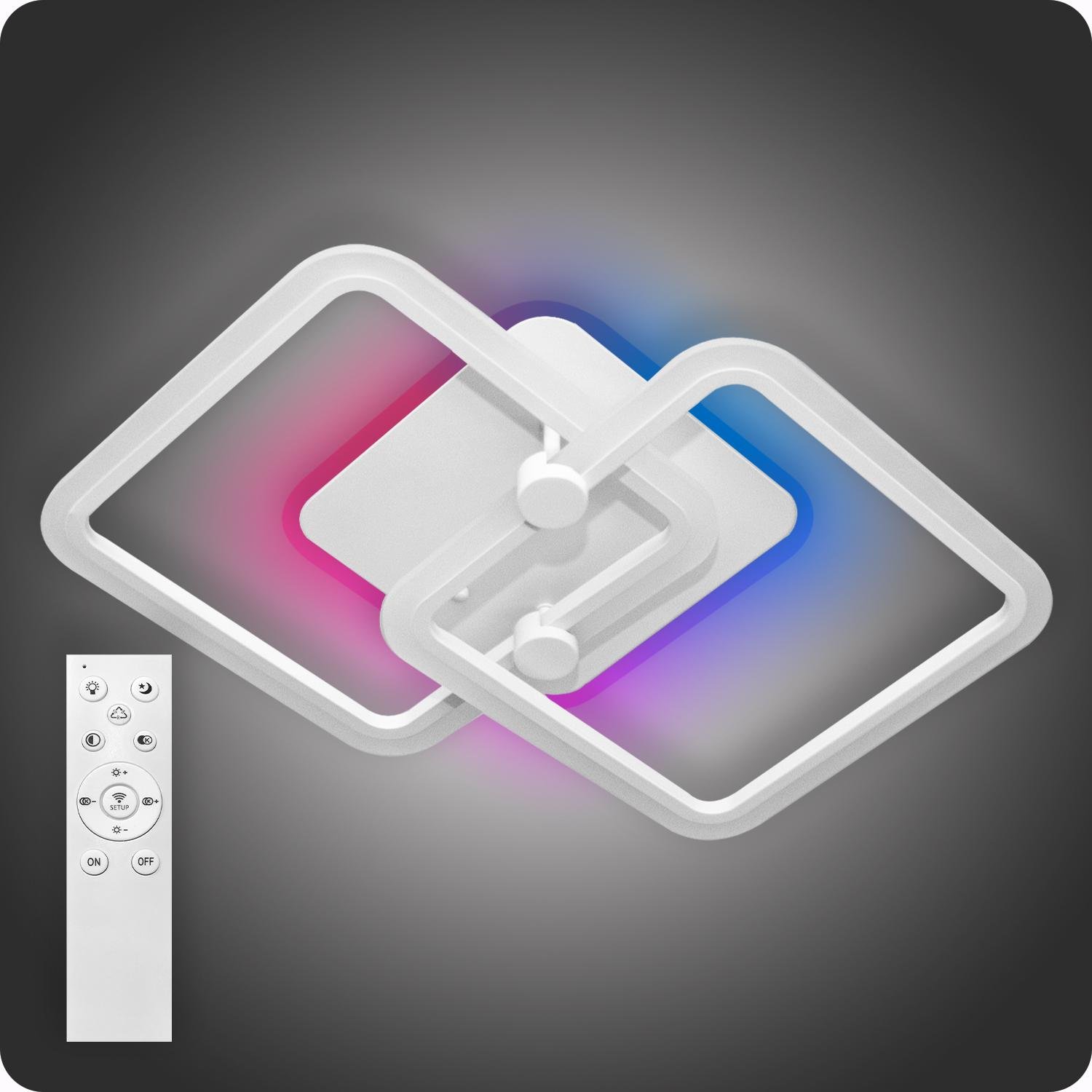 Люстра світлодіодна 517 Light 3color з пультом 80 Вт Білий (02092) - фото 1 Люстра світлодіодна 517 Light 3color з пультом 80 Вт Білий (02092) - фото 1