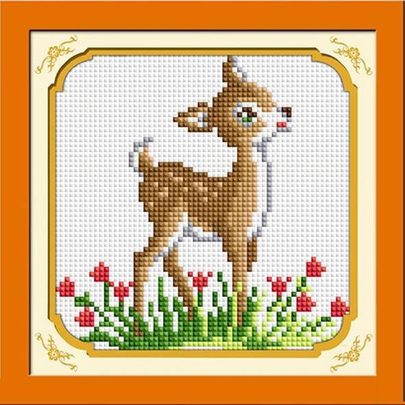 Алмазная мозаика Dream Art Олененок 15x15 см 30189 в коробке (1234222702)