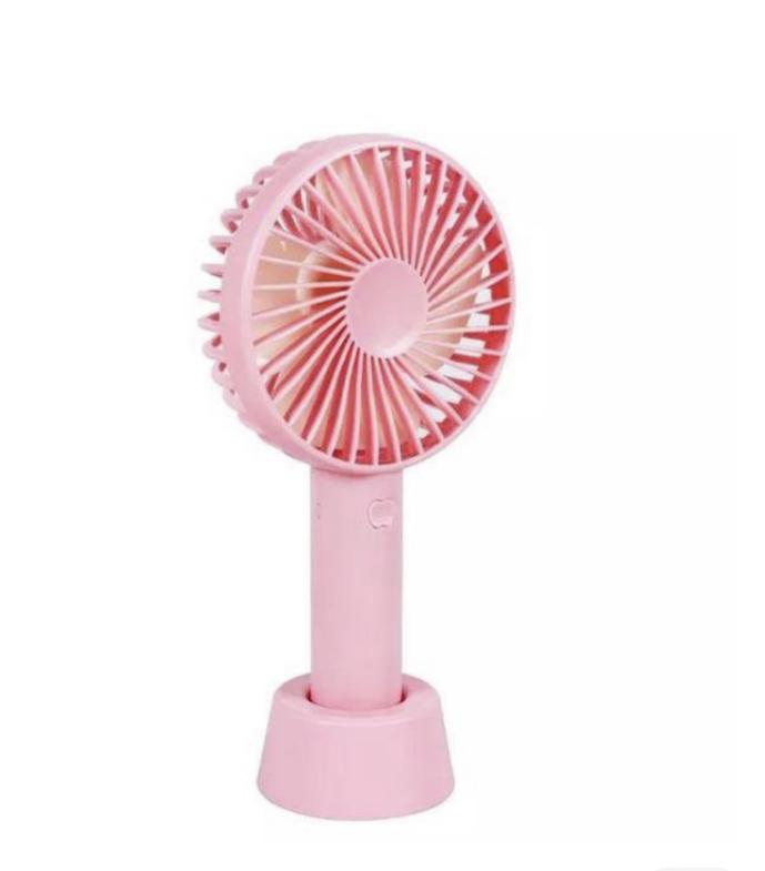 Вентилятор аккумуляторный ручной FAN 6502 SS-2 9419 Розовый