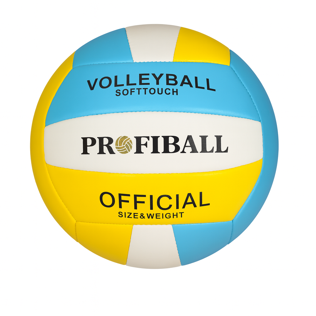 Волейбольний м'яч PROFIBALL EN-3248 р. 5 Жовтий з блакитним/Білий (29424760)