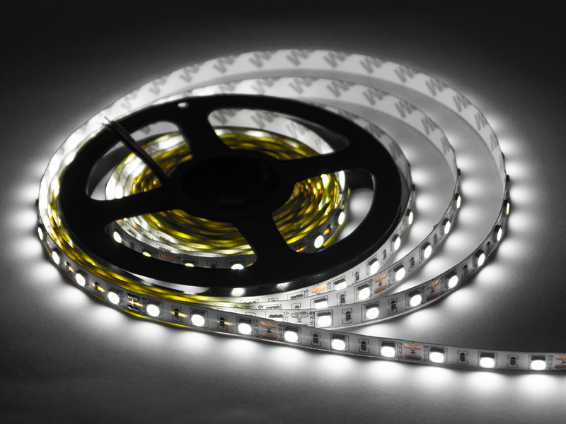 Светодиодная лента LED UA 5050 60 LED 10 мм 12 В 14,4 Вт/м IP20 ST V2 OEM Белый (8222)
