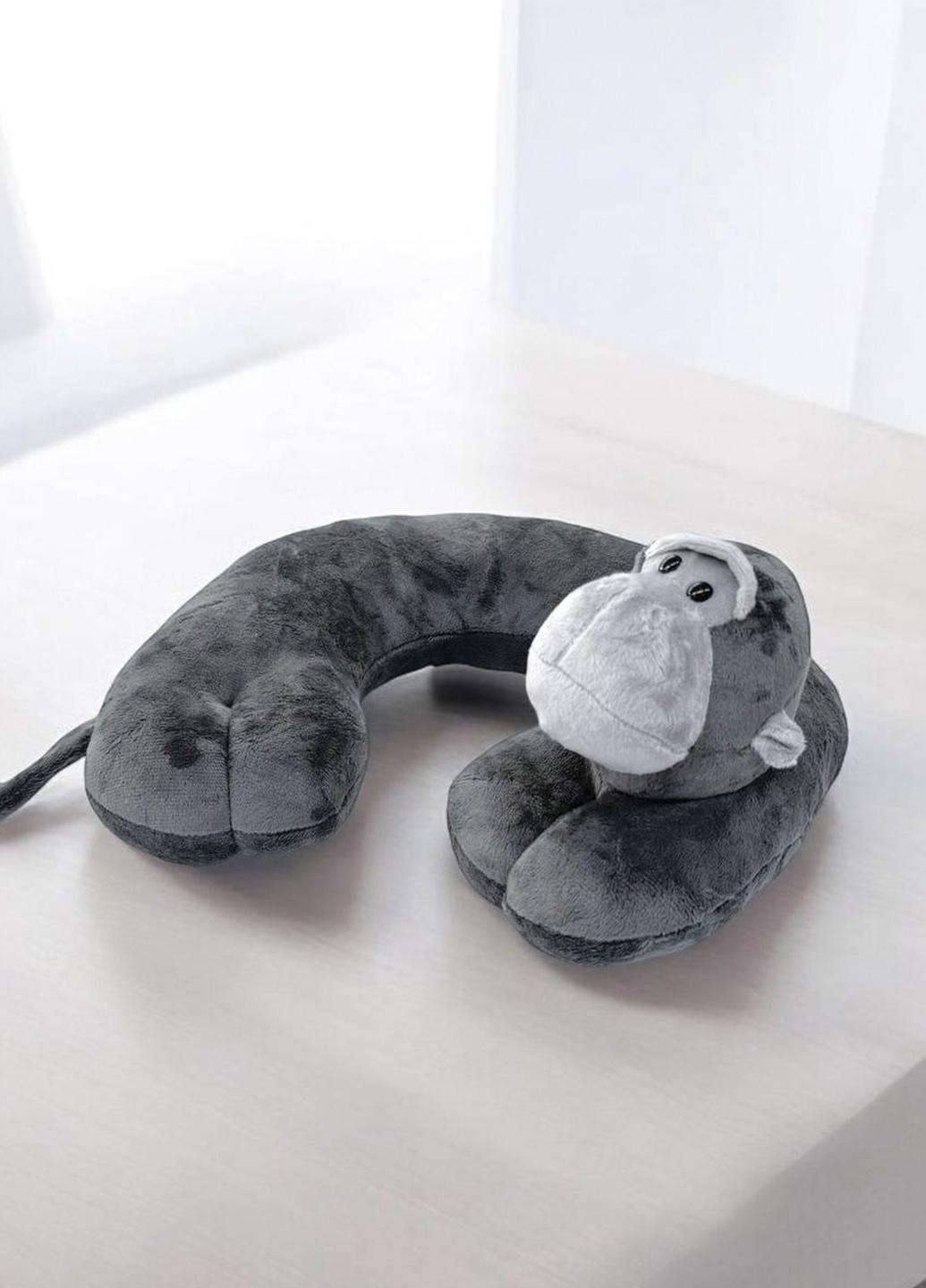 Подушка для путешествий детская Laska Обезьянка с эффектом памяти 30х30 см Серый (24593) Подушка для путешествий детская Laska Обезьянка с эффектом памяти 30х30 см Серый (24593)