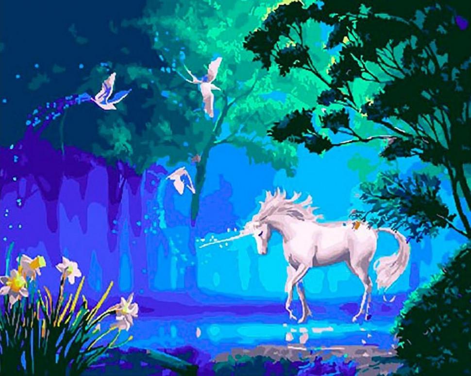Картина по номерам Rainbow Art Волшебный единорог (GX26929-RA)