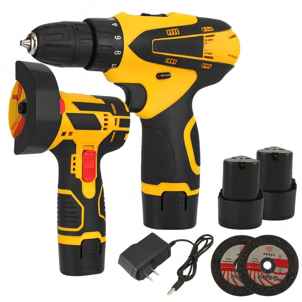 Набор аккумуляторного инструмента 2в1 болгарка/шуруповерт 12V (TOP-76)