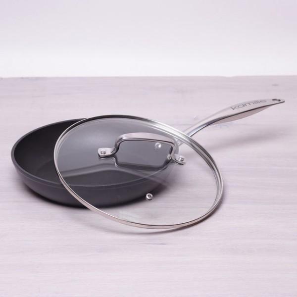 Сковорідка із кришкою литою алюміній інноваційне покриття Kamille a4284 24 см