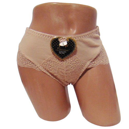 Трусы женские Leiccina 9050 в рубчик 4XL Бежевый (2216773226)