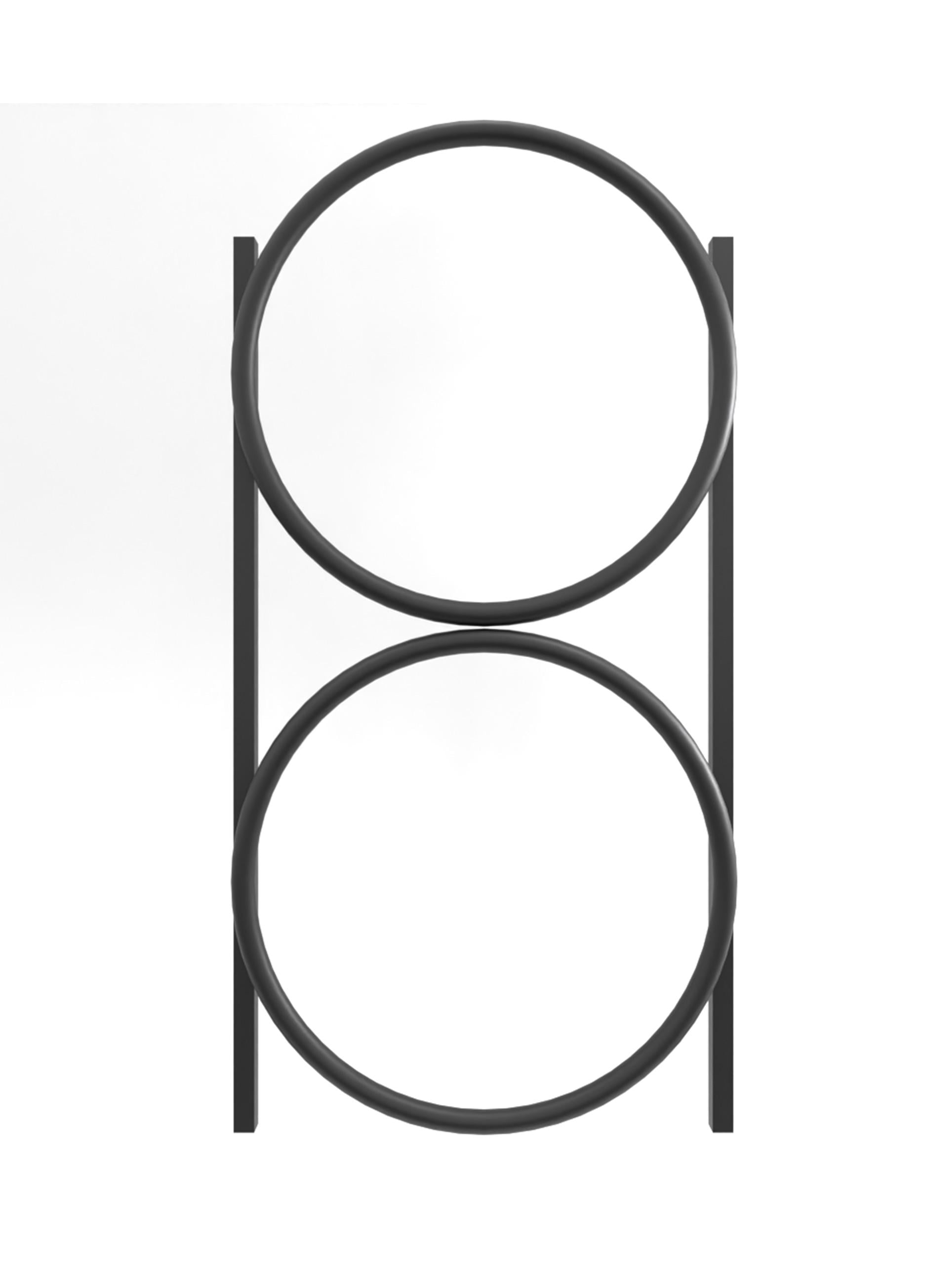 Рушникосушарка водяна GenesisAqua Aura вертикальна з нержавіючої сталі 1220х600 мм Чорний (1140)