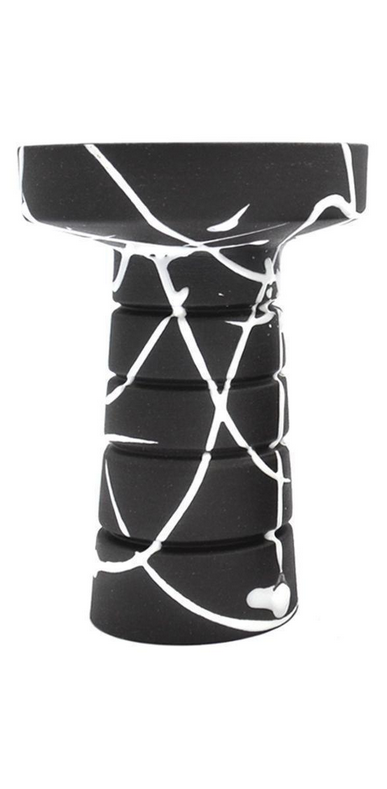 Чаша для кальяна Gusto Bowls Harmony Black Glaze White (18072023-21)