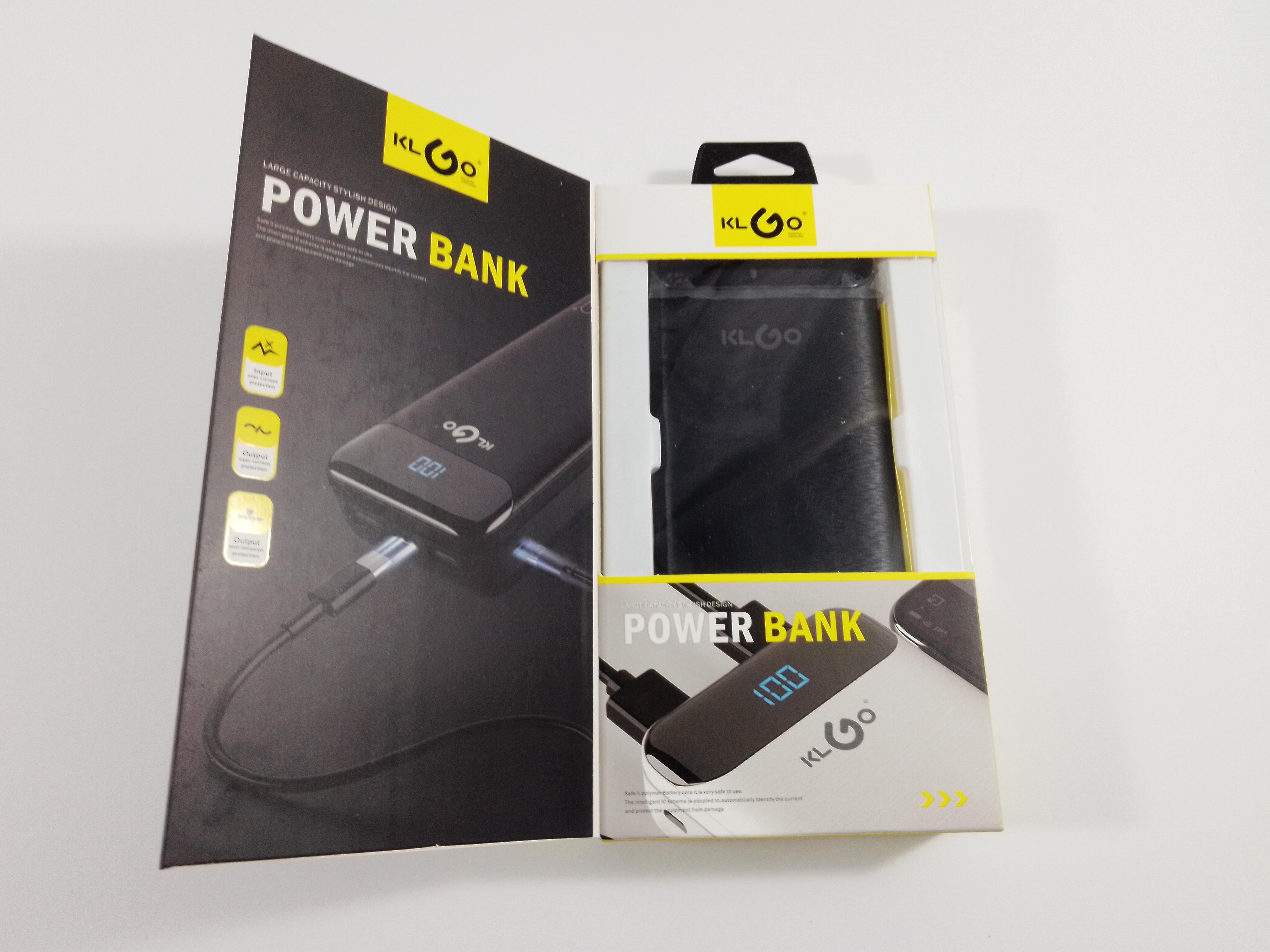 Внешний аккумулятор KLGO 20000 mAh KP-89 Черный (8770094) - фото 10