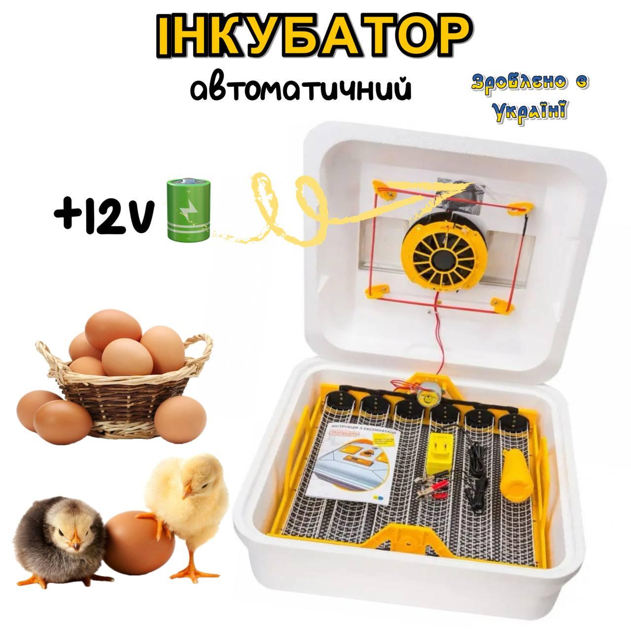 Інкубатор автоматичний Теплуша Люкс Greeny 88 ТАВ 12/50 з переворотним механізмом на 54 яйця (1291) - фото 2