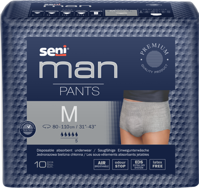 Підгузки труси для чоловіків Seni MAN PANTS medium 80-110 см 10 шт. Підгузки труси для чоловіків Seni MAN PANTS medium 80-110 см 10 шт.