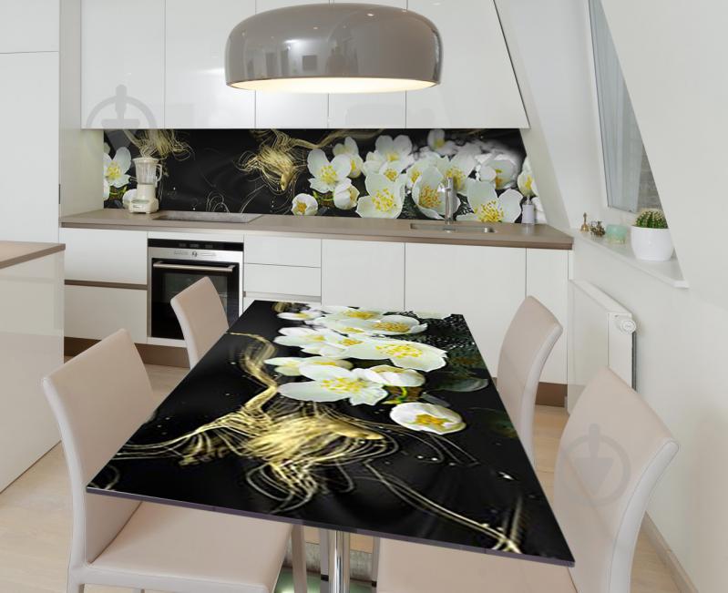 Наклейка 3Д вінілова на стіл Zatarga «Опалий черешневий колір» 650х1200 мм (Z184833/1st)