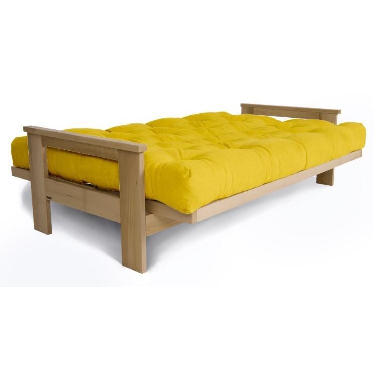 Диван-футон розкладний Woodman Mexico з масиву дерева без покриття Жовтий - фото 2